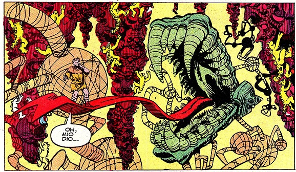 Dilby landed on the Fangs' tongue